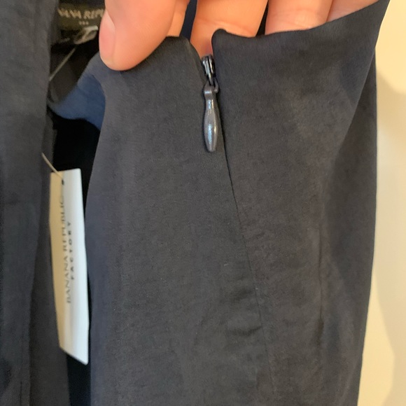 Navy Silk Top - Picture 4 of 4